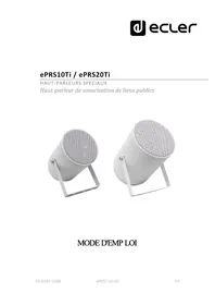 Notice Ecler EPRS20TI Haut-parleur