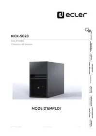 Notice Ecler KICK-SB28 Caisson de basses