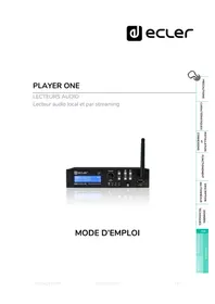Notice Ecler PLAYER ONE Récepteur de musique