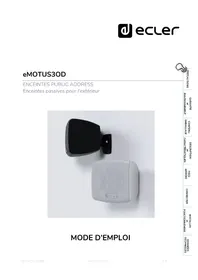 Notice Ecler EMOTUS3OD Haut-parleur