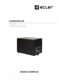 Notice Ecler AUDEOSB110P Haut-parleur