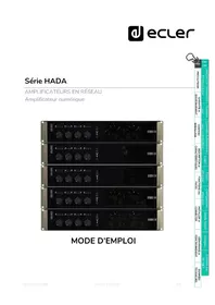 Notice Ecler HADA-4B500 Recepteur