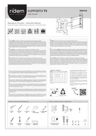 Notice Ridem RDM S12 Support mural