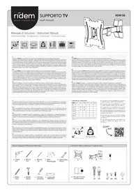 Notice Ridem RDM S6 Support mural