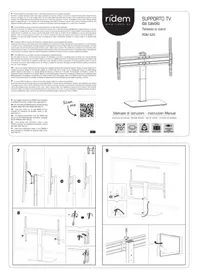 Notice Ridem RDM S25 Support mural