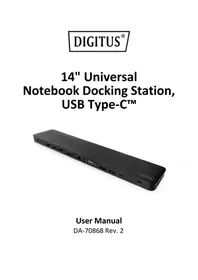 Notice Digitus DA-70868 Station d'acceuil