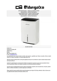 Notice Orbegozo DH 3010 Déshumidificateur