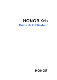 Notice HONOR X6B Smartphone