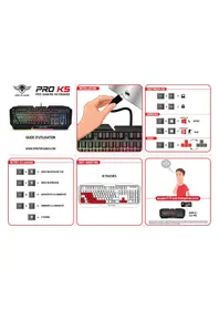 Notice SPIRIT OF GAMER PRO K5 Clavier