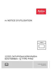 Notice AMICA ED57589BA+ Q-TYPE PYRO Four