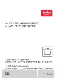 Notice AMICA ED47634XA+ X-TYPE OPENUP Four