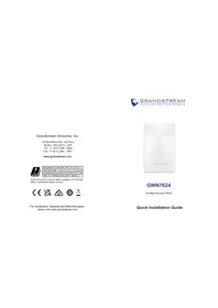 Notice GRANDSTREAM GWN7624 Point d'accès