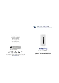 Notice GRANDSTREAM GWN7062 Routeur