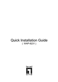 Notice LEVELONE WAP-8231 Point d'accès