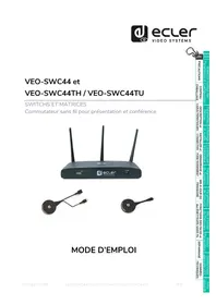 Notice Ecler VEO-SWC44TH Commutateur