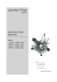 Notice Centerline EDGE10 Trancheuse