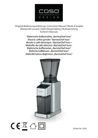 Notice CASO BARISTACHEF INOX 1836 Moulin à café