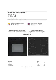Notice PKM BIC3-I-GK-B2 Cuisinière