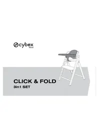 Notice CYBEX CLICK & FOLD 3-IN-1 Chaise haute