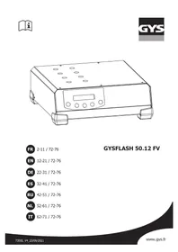 Notice GYS GYSFLASH 50.12 FV Chargeur de batterie