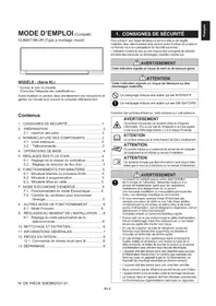 Notice FUJITSU ASHH07KLTA Climatisation