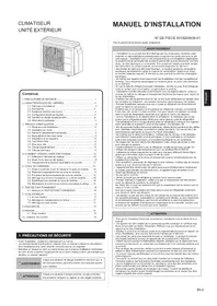 Notice FUJITSU AOEG18KBCA3 Climatisation