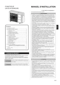 Notice FUJITSU AOEG18KBCA2 Climatisation