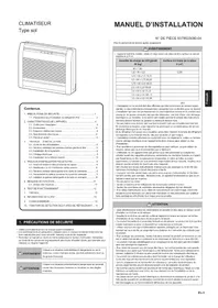 Notice FUJITSU AGEG12KVCA Répartiteur