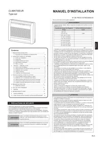 Notice FUJITSU AGEG14KVCA Répartiteur