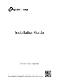 Notice TP-LINK VIGI NVR1004H-4P Magnétoscope