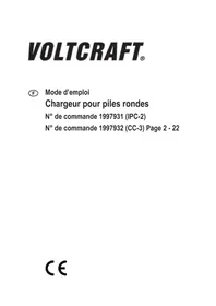 Notice VOLTCRAFT CC-3 Chargeur de piles