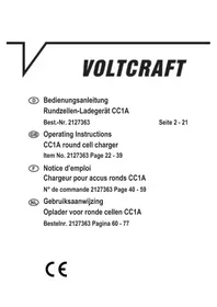 Notice VOLTCRAFT CC1A Chargeur de piles