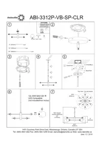 Notice Dainolite ABII ABI-3312P-VB-SP-CLR Lampe
