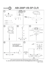 Notice Dainolite ABII ABI-268P-VB-SP-CLR Lampe