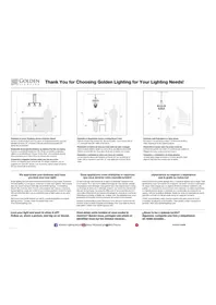 Notice Golden Lighting CARVER 0305-LP CH-CLR Lampe