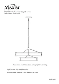 Notice Maxim RADIANT 39538CYBKGL Lampe