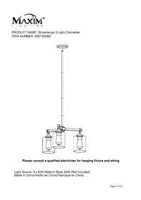Notice Maxim STONEHENGE 25273SSBZ Lampe
