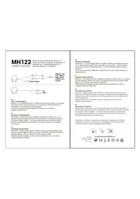 Notice Mars Gaming MH122 Ecouteur