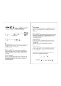 Notice Mars Gaming MH222 Ecouteur