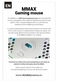 Notice Mars Gaming MMAX Souris