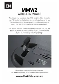Notice Mars Gaming MMW2 Souris