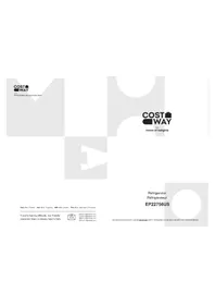 Notice COSTWAY EP22756US Réfrigérateur