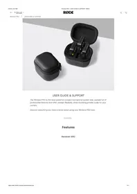 Notice Røde WIRELESS PRO Microphone