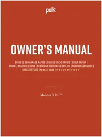 Notice DENON MONITOR XT10 Caisson de basses