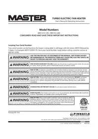Master MH-53-240 - Chauffage