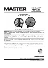 Master MAC-36D - Ventilateur