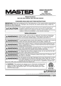 Master MAC-30W - Ventilateur