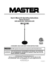Master SSR-822G-IHR - Chauffage