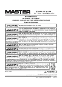 Master MH-222A-120 - Chauffage