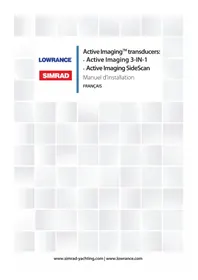 Notice SIMRAD SIDESCAN & 3-IN-1 Détecteur de poissons